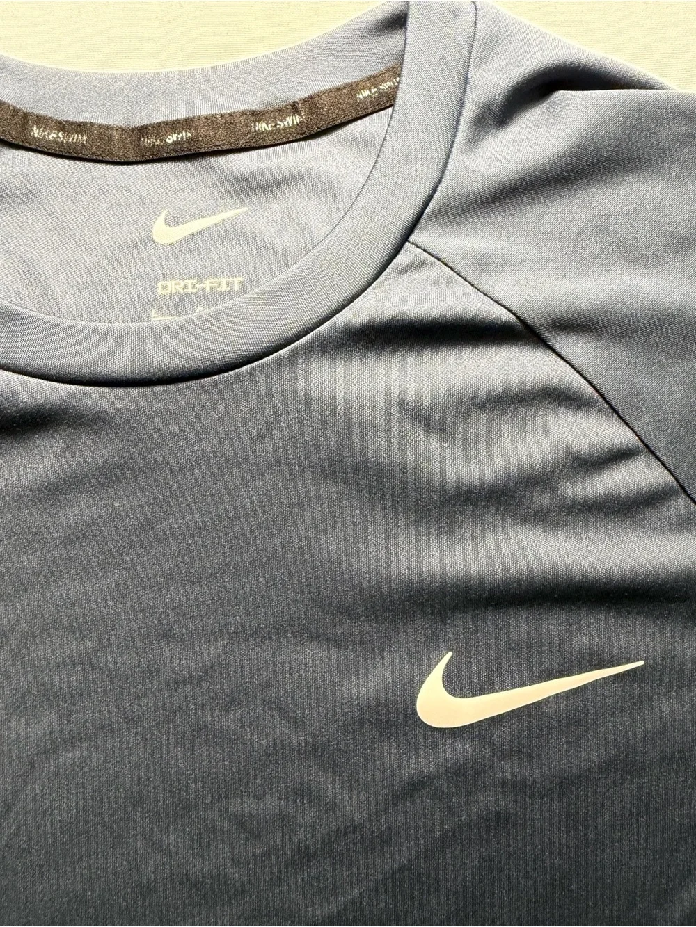 Nike Men’s Short-Sleeve Dri-FIT T-Shirt — Light Slate Blue with White Swoosh - Picture 2 of 8